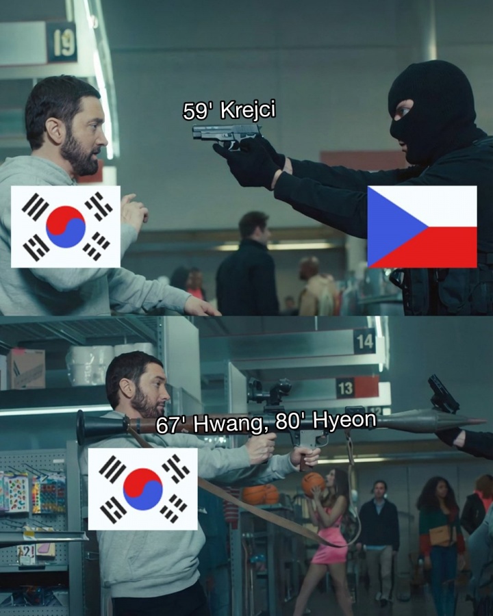 孙兴慜戴上防护面罩仍哑火，李刚仁抢射破门：韩国队连续三届世界杯胜欧洲球队